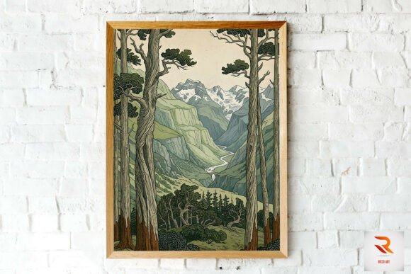 Download Tall Trees over Rolling Hills Wall Art - Rolling hills Collection