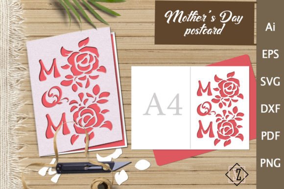 Download Mother's Day Card. Cut out of Paper - Premium Resources