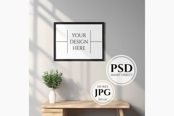 Download Landscape Frame Mockup, Wall Art Mockup - Premium Resources