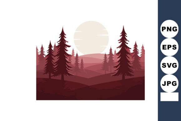 Download Pine Forest Landscape with Rolling Hills - Rolling hills Collection