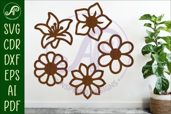 Download Flower Silhouette Cut out Designs 5 - Cut out Collection