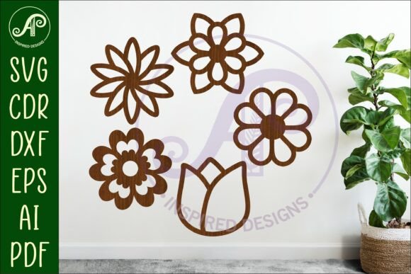 Download Flower Silhouette Cut out Designs 6 - Cut out Collection